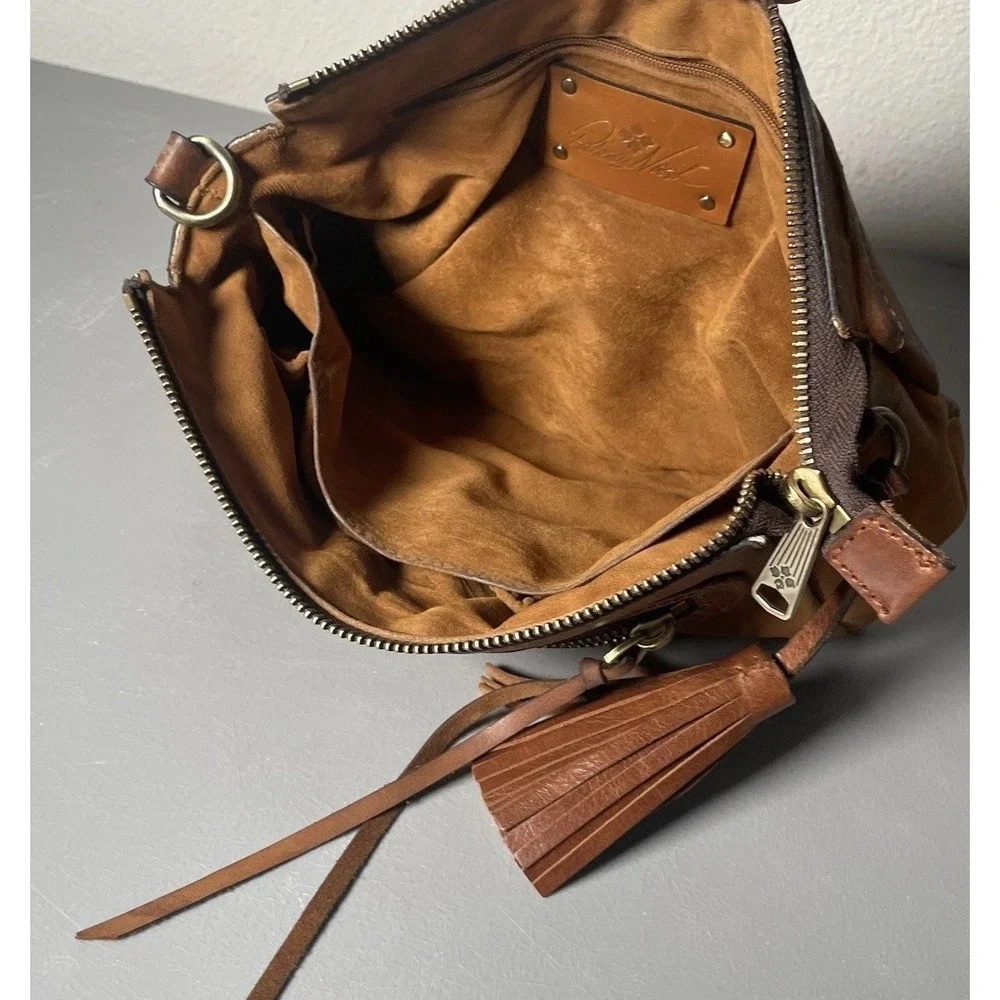 Vintage Patricia‎ Nash Women's Tan Leather Tassel Bag